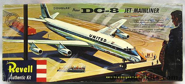 Revell 1/143 DC-8 Jet Mainliner United Airlines 'S' Kit, H248-129 plastic model kit